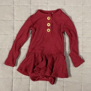 Posh Peanut Waffle LS Bodysuit with Skirt Size 0-3m